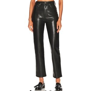 AGOLDE Recycled Leather Fitted 90's in Detox